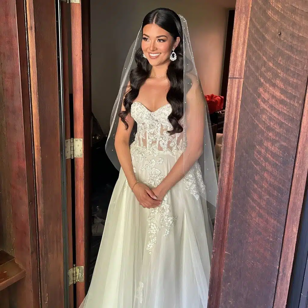 Bridal hair and makeup by Julia Vee Artistry